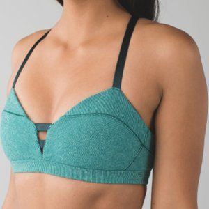 lululemon Anahatasana Bra size 6 heathered teal